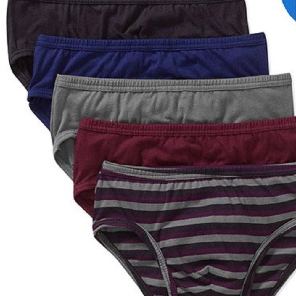 Briefs low rise 5 pack mens new sizes S or M Life by Jockey cotton colors vary